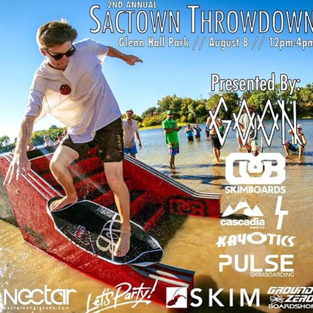 Instabanger: We are proud to sponsor the 2015 SacTown Throwdown one of the best flatland contests out there! It goes down this Saturday! #skimboarding