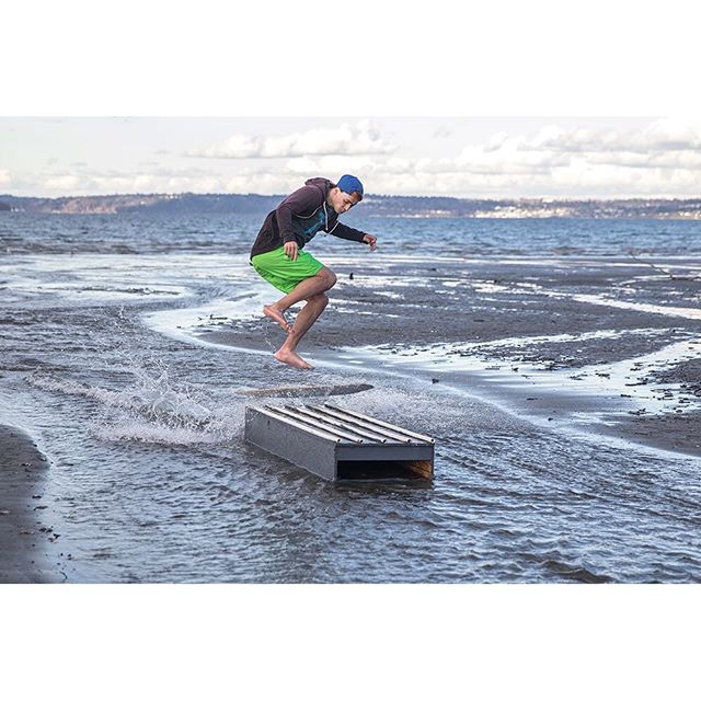 Instabanger: @seventyone_pl rider @loganpdavidson enjoying a session at Dash Point. Checkout all the photos by @equalmotion at SkimMagazine.com #skim #skimboarding #seventyone #flatlandskimb